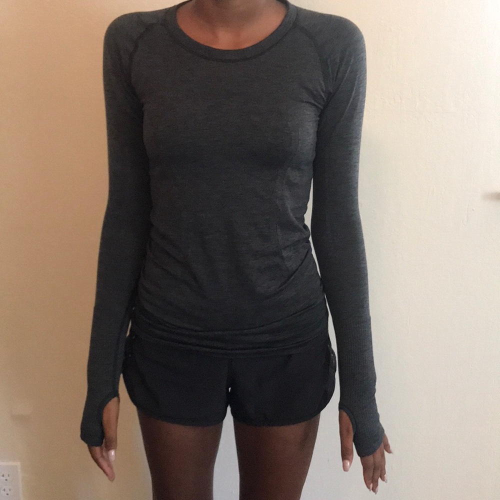 Grey lululemon long sleeve